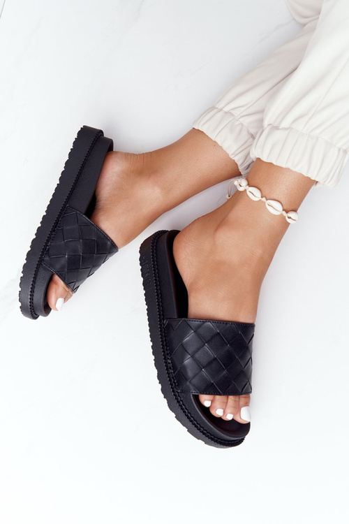 Жіночі тапочки на платформі Big Star HH274684 Чорні