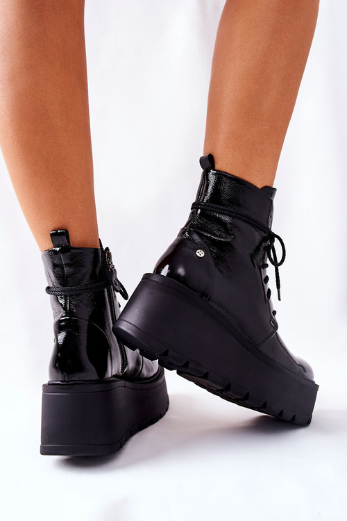 Шкіряні черевики Maciejka Чорні 05294-20