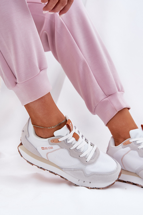 Замшеве Легке Спортивне Взуття Для Жінок Big Star RR274235 HI-POLY SYSTEM Бежеві