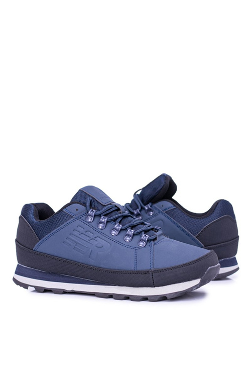 Однотонні чоловічі темно-сині трекінгові черевики Newlans