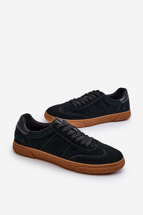 Чоловічі низькі кросівки з екошкіри Big Star NN174284 Чорні