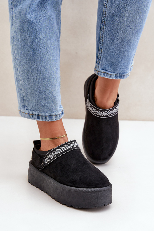 Снігоступи З Декоративною Вишивкою Чорні Selithria