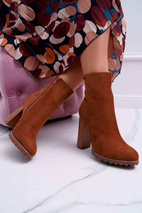 Жіночі черевики на шпильці Camel Suede Cadillac