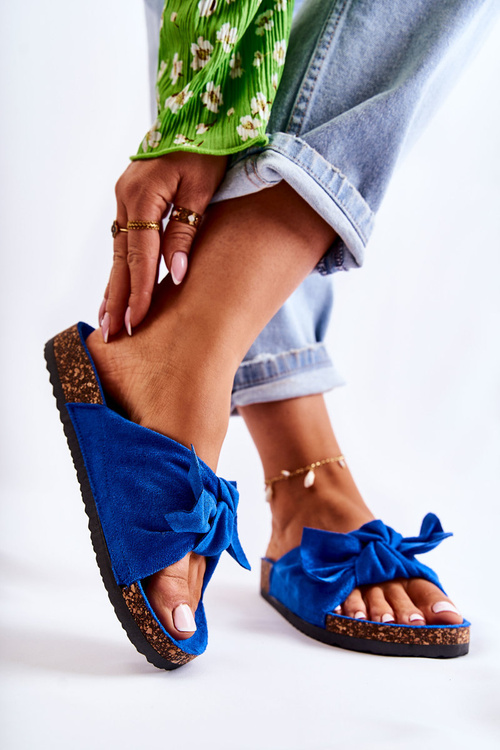 Тапочки На Корковій Підошві Темно-сині Венді