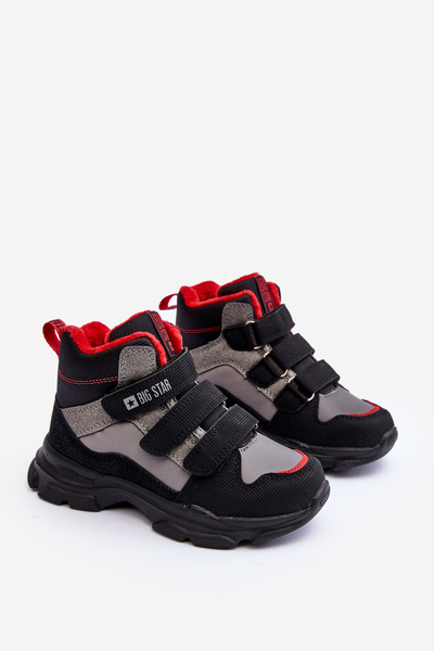 Дитячі снігові черевики Trapper Insulated Grey Big Star MM374170