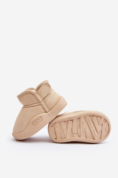 Дитячі утеплені зимові чоботи з підкладкою зі штучного хутра Beige Benigna