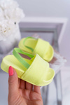 Дитячі шльопанці для дівчинки Brocade Lime Rimia