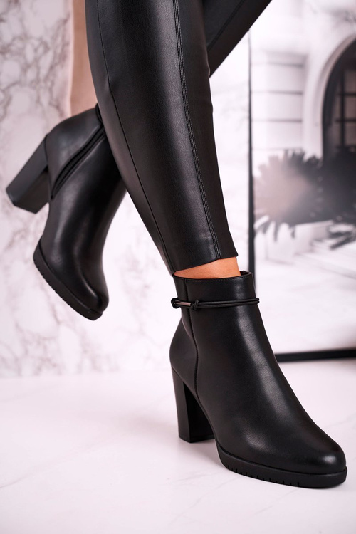Жіночі утеплені ботильйони Sergio Leone Black BT306