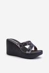 Жіночі босоніжки на танкетці 83520 Ipanema High Fashion Slide Fem Black