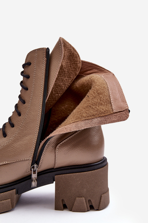 Шкіряні жіночі м'які черевики Trapper Lemar Brown Rehin