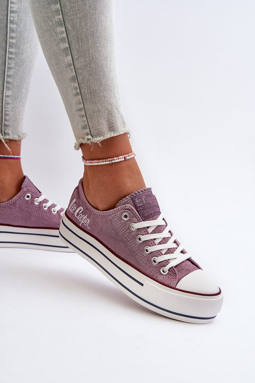 Жіночі кросівки на товстій підошві Lee Cooper LCW-24-31-2219 фіолетові