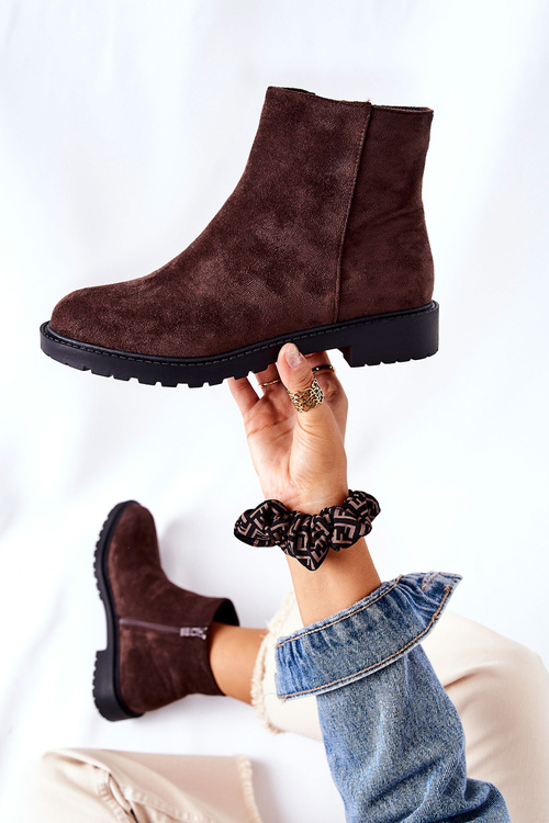 Коричневі чоботи на підборах Laurette