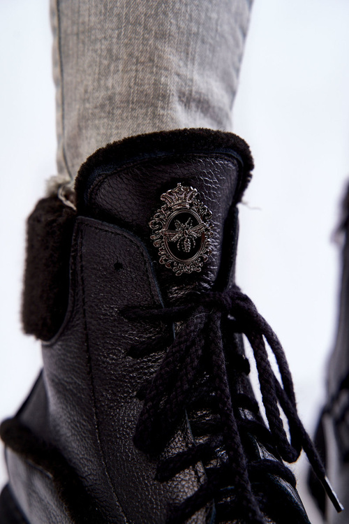 Жіночі шкіряні черевики Trapper Black Vergo