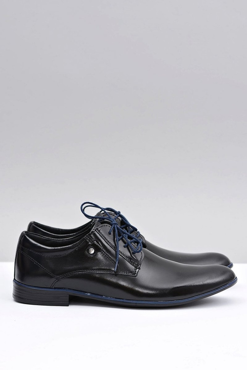 Чорні шкіряні елегантні напівчеревики Massimiliano