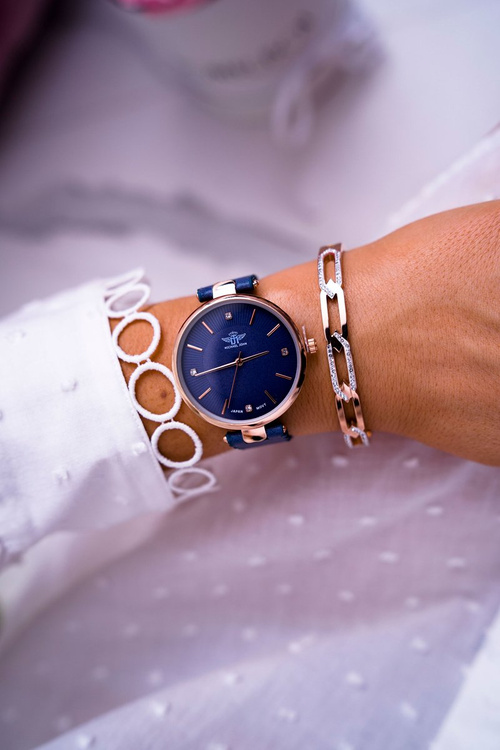 Жіночий годинник Michael John Narsen Navy Blue