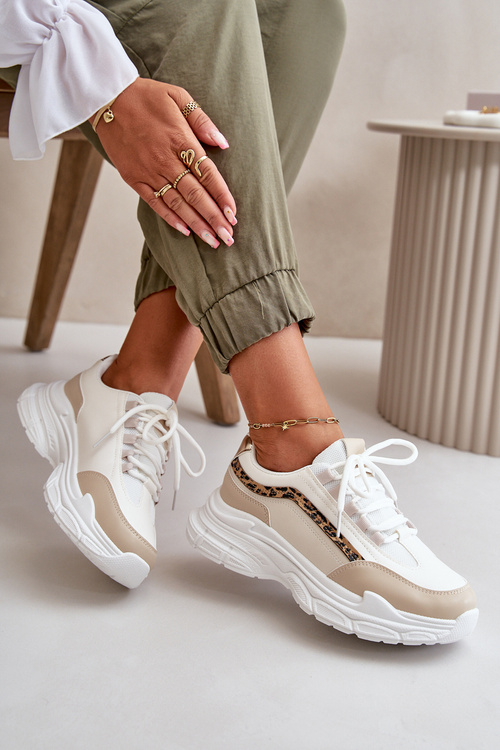 Жіноче спортивне взуття на платформі білі Henley