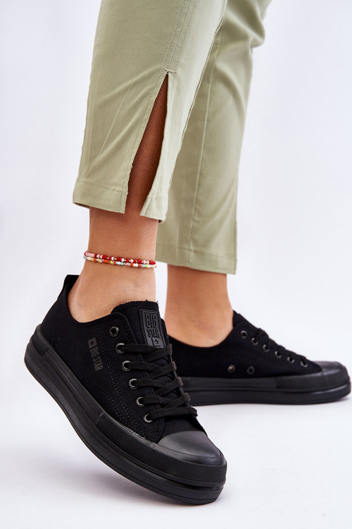 Низькі кросівки Big Star на шнурівці LL274967 Чорні