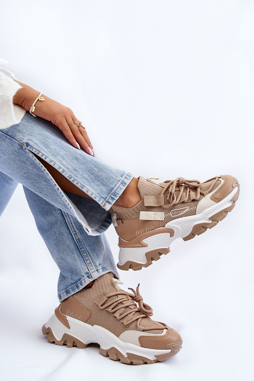 Жіночі кросівки Keaton темно-бежеві