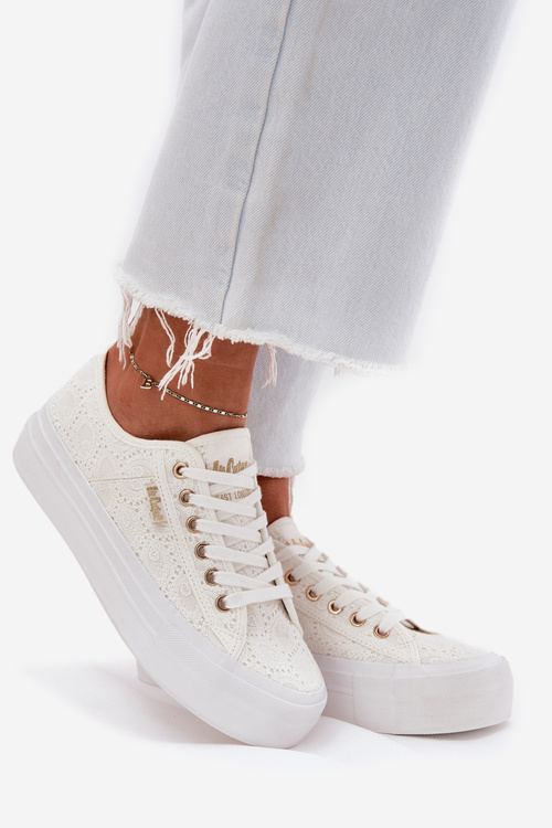 Жіночі Кросівки З Кружевом Lee Cooper LCW-25-31-3438L Білі