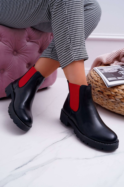 Жіночі чоботи Чоботи на шпильці Червоні гумові чорні Superpower