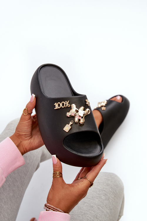 Жіночі легкі пінопластові гірки з прикрасами Black Orchia