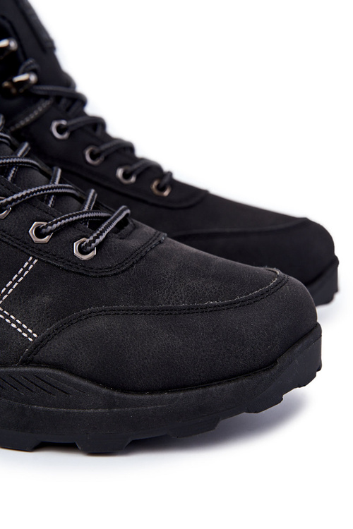 Чоловічі теплі черевики Trappers Black Allan