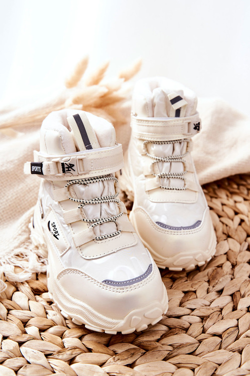 Утеплені снігові черевики Erila світло-бежевий