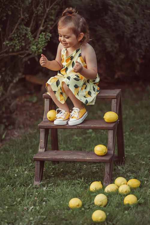 Дитячі класичні кросівки жовті Filemon