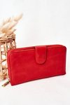 Великий жіночий гаманець з кишенею Червоний