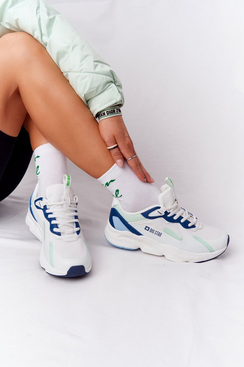 Жіночі кросівки Memory Foam Big Star HH274810 White-Green