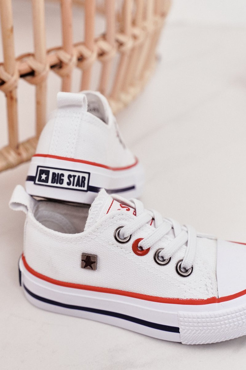 Дитячі класичні низькі кросівки BIG STAR HH374089 Білі