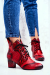 Чоботи жіночі Maciejka Leather Red 03194