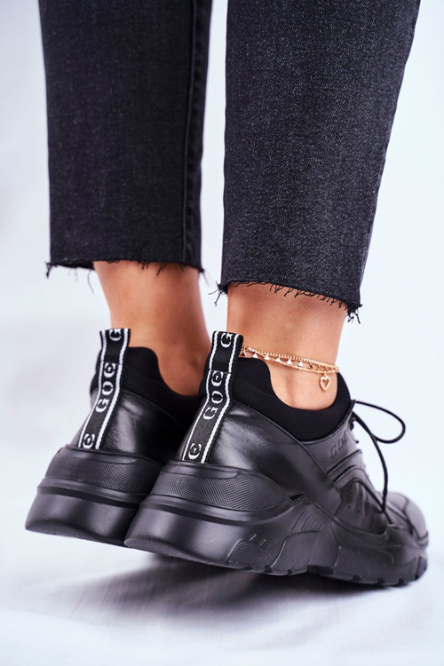 Шкіряне спортивне взуття Кросівки GOE GG2N3041 Чорні