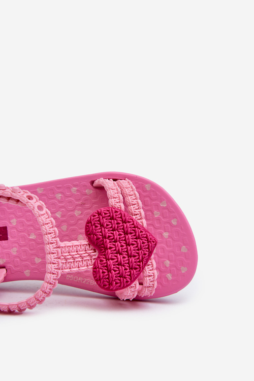 Дитячі босоніжки з сердечком 81997 Ipanema My First Baby рожеві