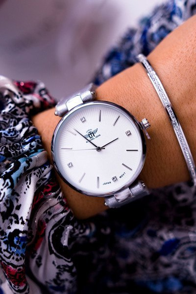 Жіночий годинник Michael John Silver Narsen