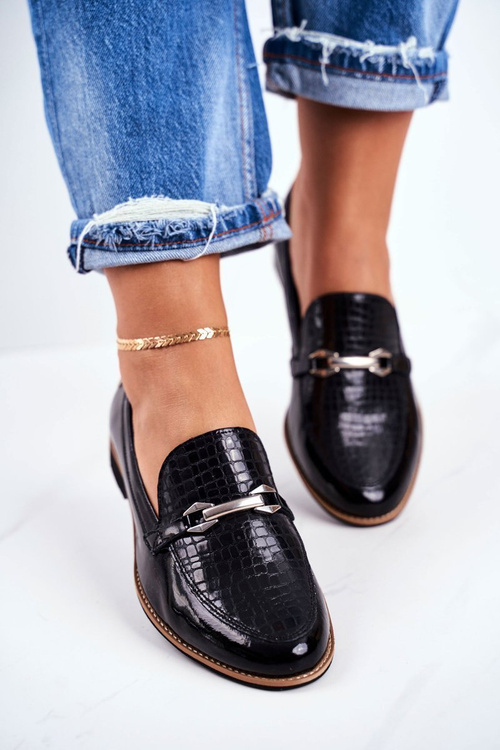 Жіноче взуття Maciejka Lacquered Loafers Black 4099A-01/00-1