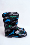 Дитячі гумові чоботи Калоші Чорний Динозавр