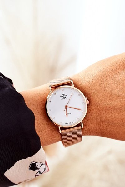 Дивитися на сітчастому браслеті Michael John Rose Gold