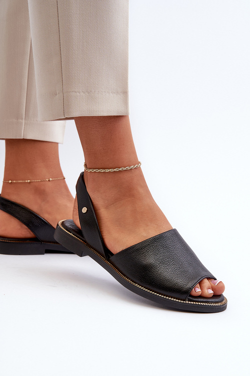 Шкіряні сліпони Black Alivia