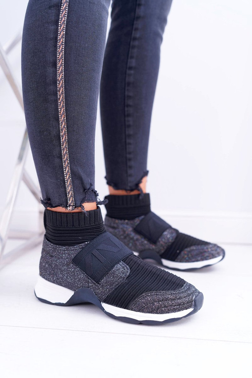 Жіноче спортивне взуття Lu Boo зі шкарпеткою Black Brocade Phantom