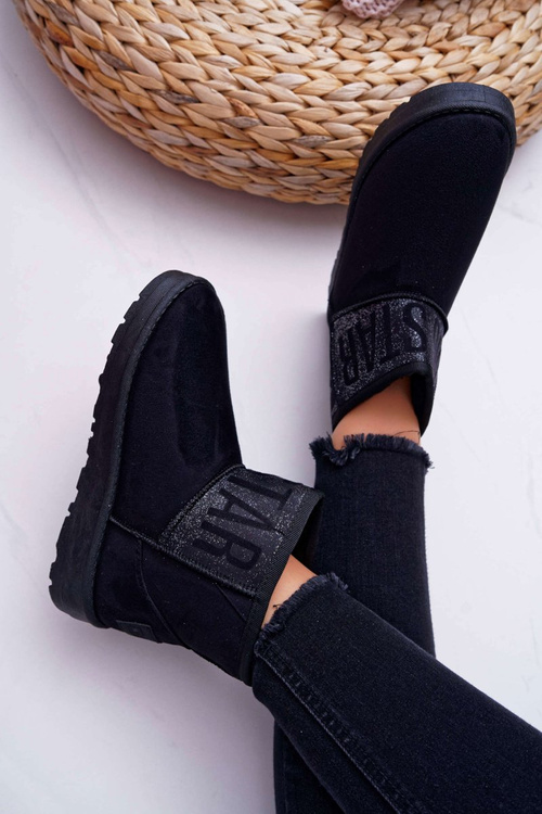 Жіночі зимові черевики утеплені Black Big Star EE274260