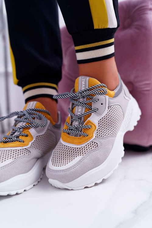 Спортивне жіноче взуття на високій підошві жовтого кольору Chillout