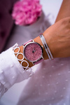 Жіночий годинник Ernest з Brocade Pink Tiguan