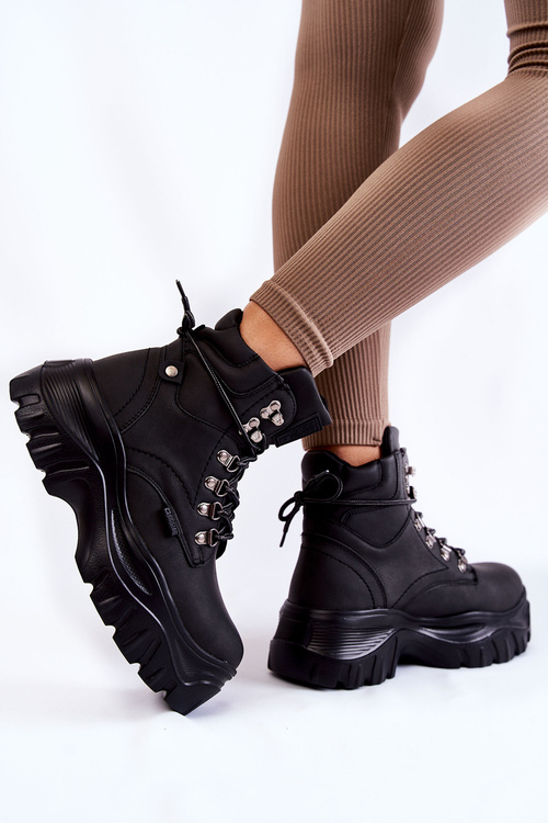 Чоботи жіночі Memory Foam Big Star KK274368 Чорні