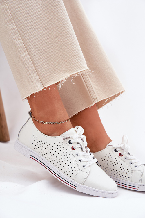 Шкіряні Жіночі Черевики S.Barski LR51-587 Білі