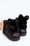 Дитячі снігові черевики з вушками Black Betty