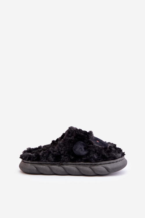 Жіночі пухнасті тапочки з мотивом овець, чорна Фея