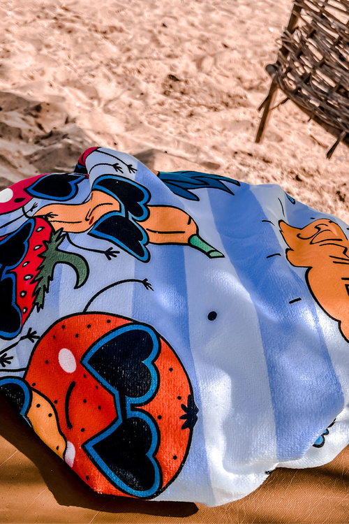 Рюкзак сумка рушник 3в1 смужки біло-блакитні