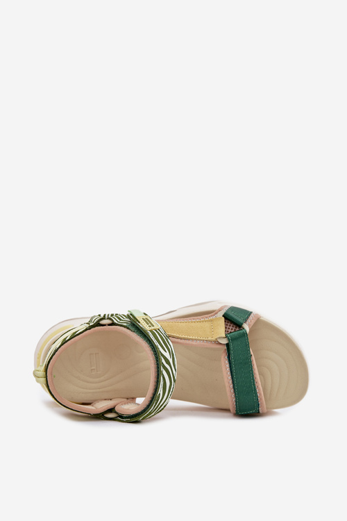 Жіночі Сандалі На Велькро D.Franklin DFSH406003 Зелені