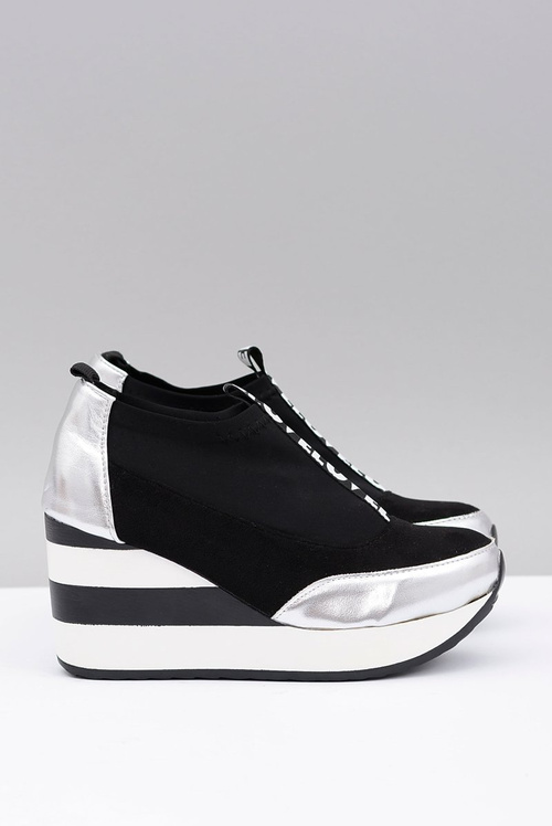 Чорні кросівки на платформі Lu Boo Anchor Love Mitta